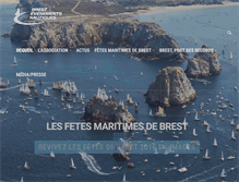 Tablet Screenshot of brest-evenements-nautiques.fr